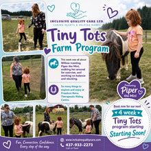 Load image into Gallery viewer, Tiny Tots Farm Program for children ages 4–6 in Caledon