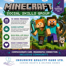 Load image into Gallery viewer, Virtual Minecraft program supporting social skills and friendship
